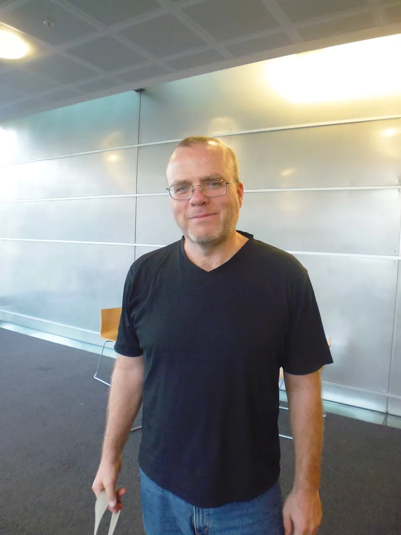 Rasmus Lerdorf, the creator of PHP, at the New Zealand PHP Conference in August 2014