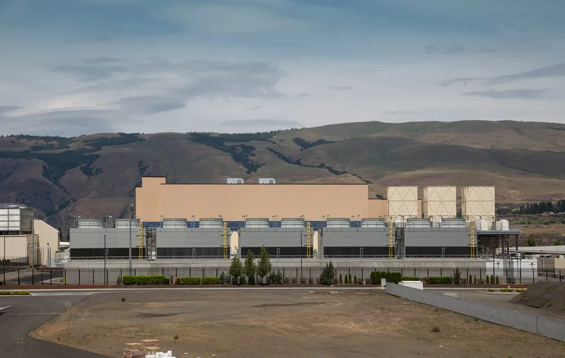 Google data centre buildings in The Dalles, Oregon.